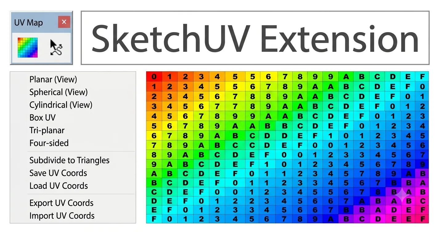 ็How To Use SketchUV In SketchUp