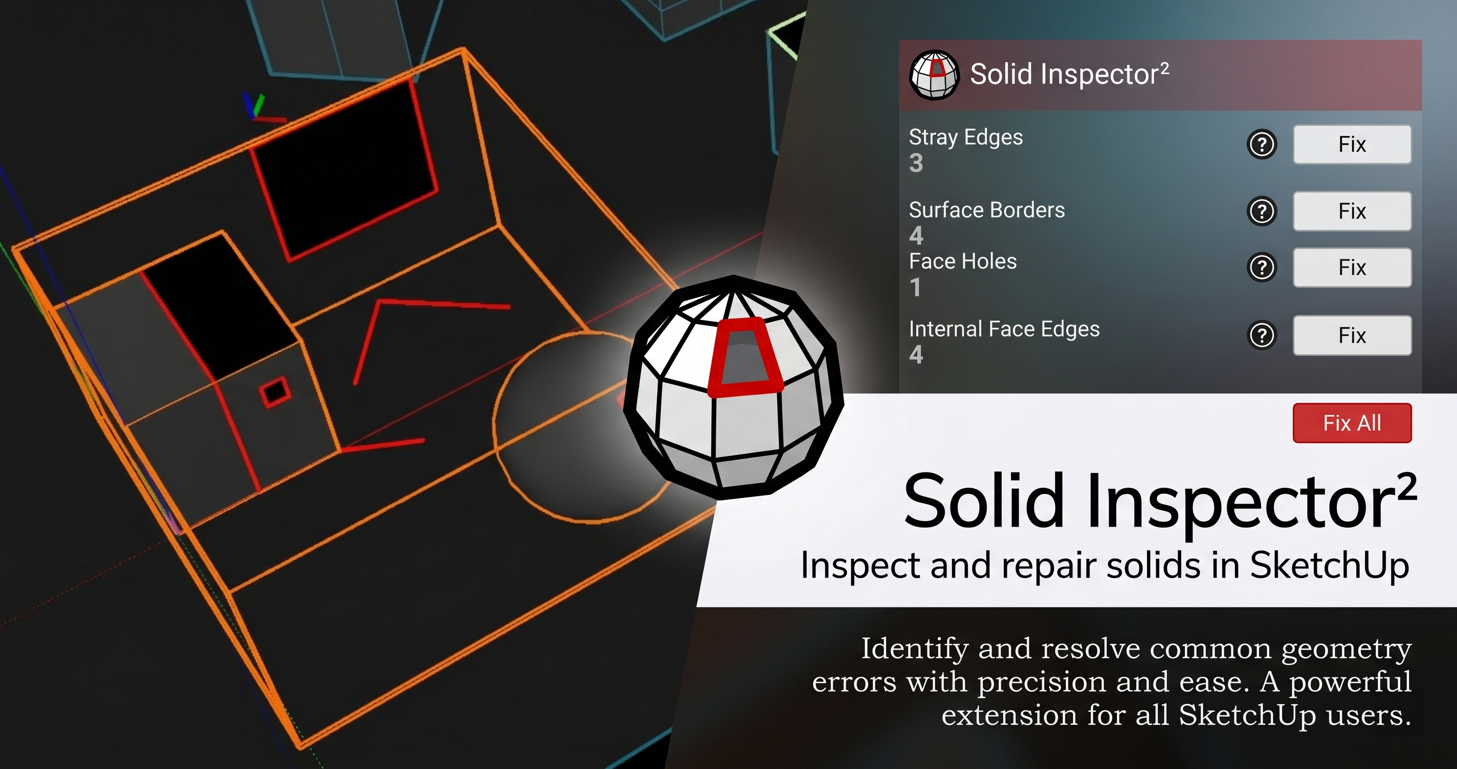 Solid Inspector ใน Sketchup ใช้งานยังไง
